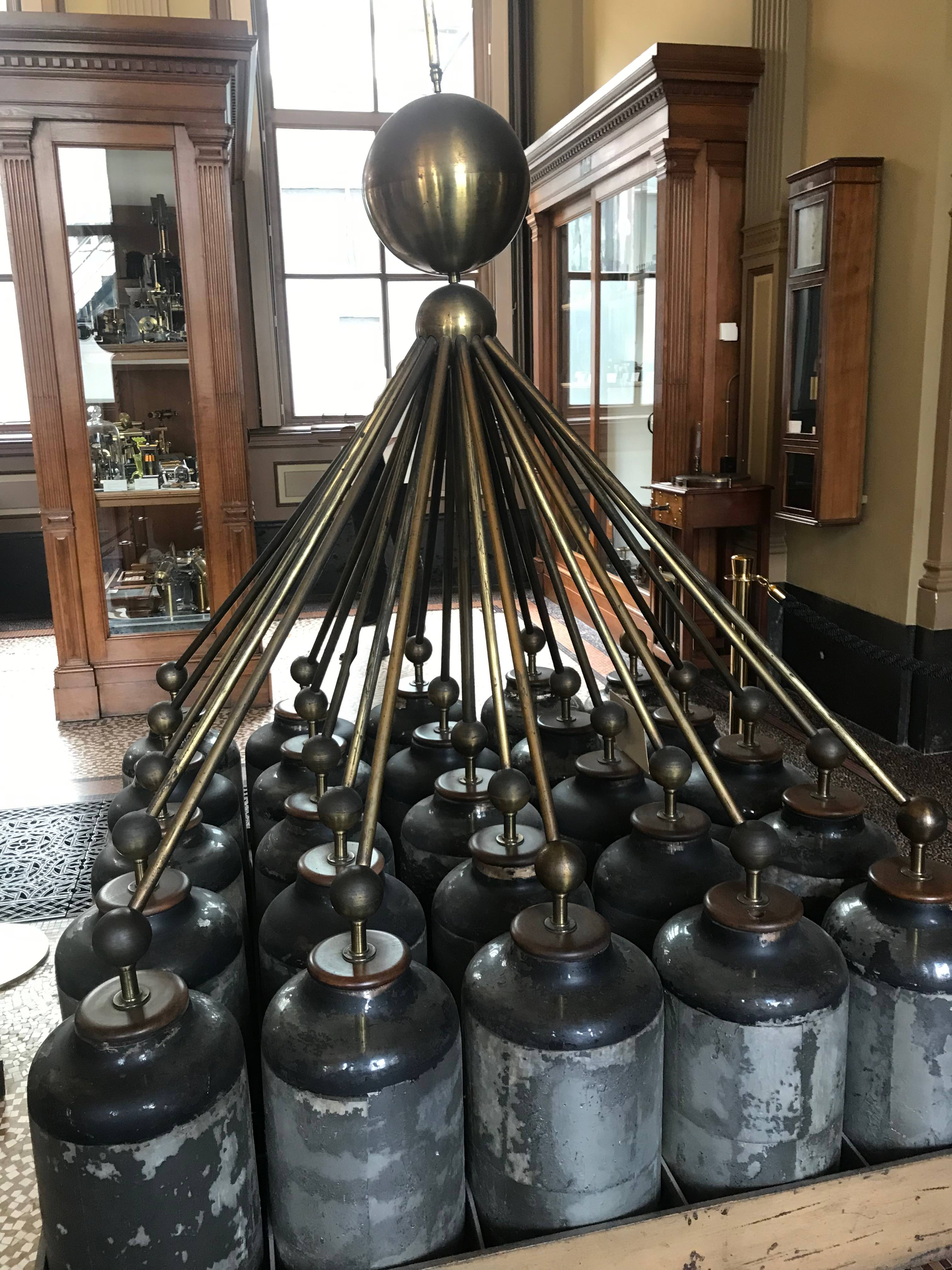 Battery of Leiden jars