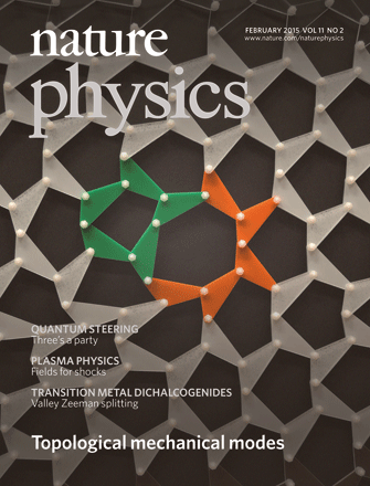 Cover of Nature Physics, 
                February 2015
