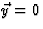 $\vec y=0$