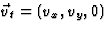 $\vec v_t=(v_x,v_y,0)$