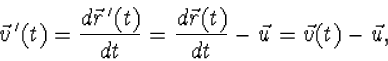 \vec v(t)=\frac{d\vec r(t)}{dt},